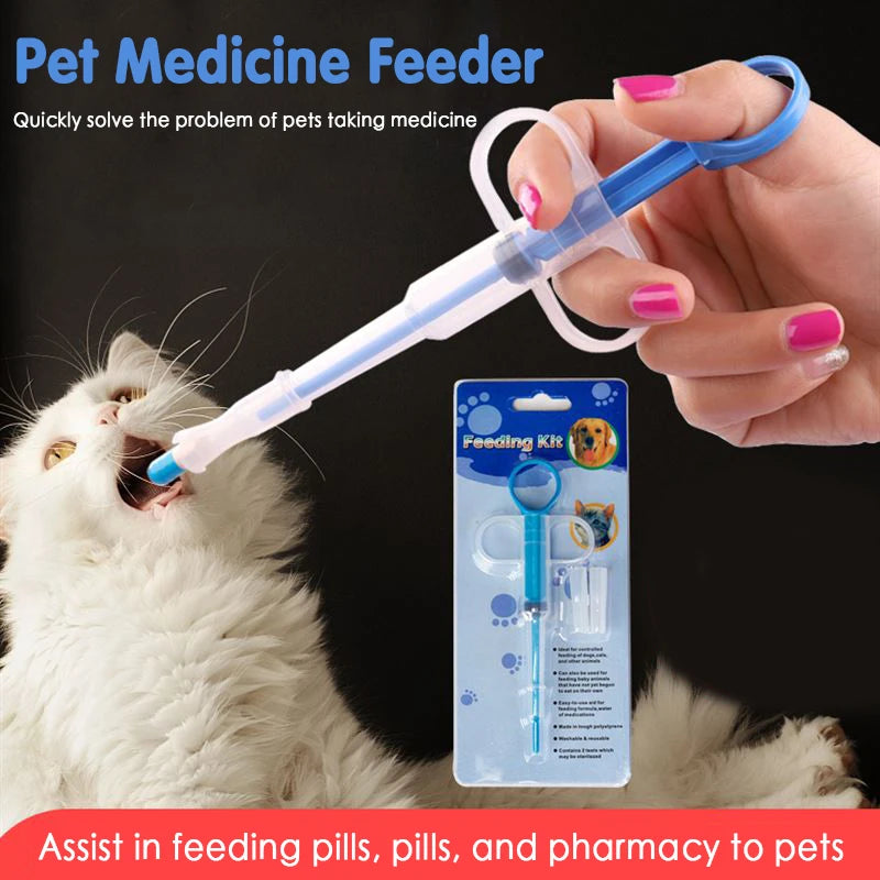 Pet Syringe Tablet Pill Gun Piller Push Dispenser
