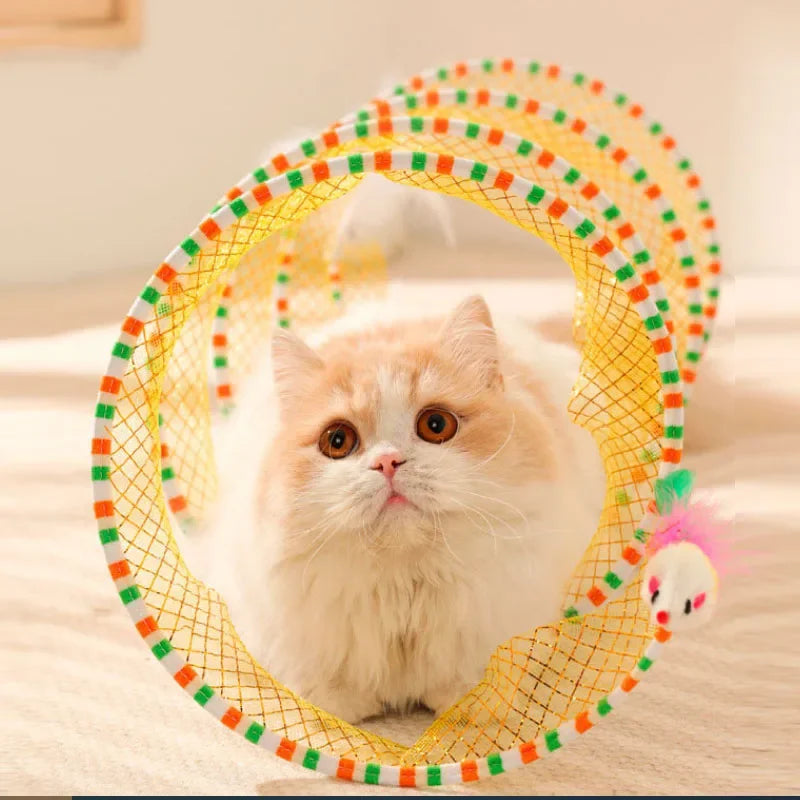 Foldable Cat Kitten Play Tunnel Cat Pets Toys