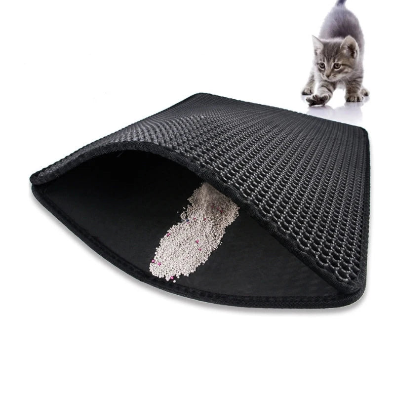Double Layer EVA Cat Litter Pad Waterproof Non-slip Sand