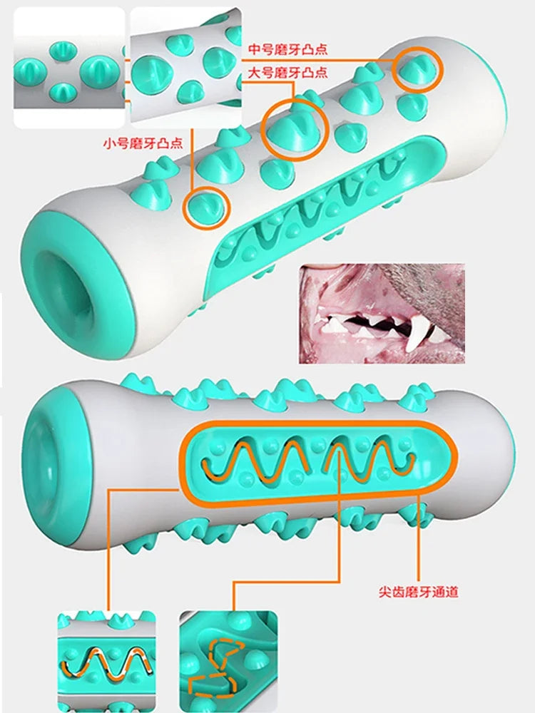 Durable Dog Grinding Stick Cleaning Teeth Elastic