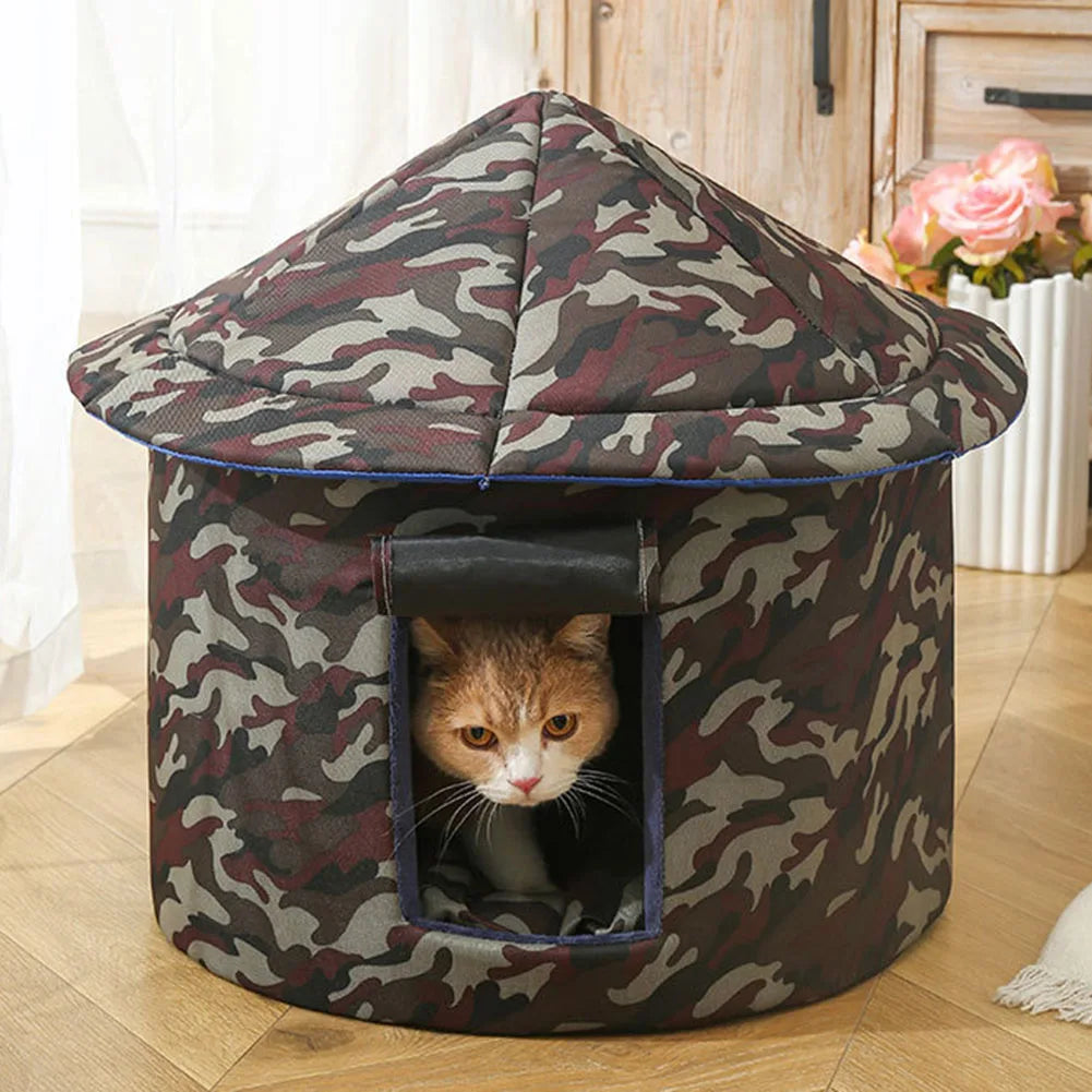 Outdoor Waterproof Cats Dog Houses Foldable Warm Winter Tent