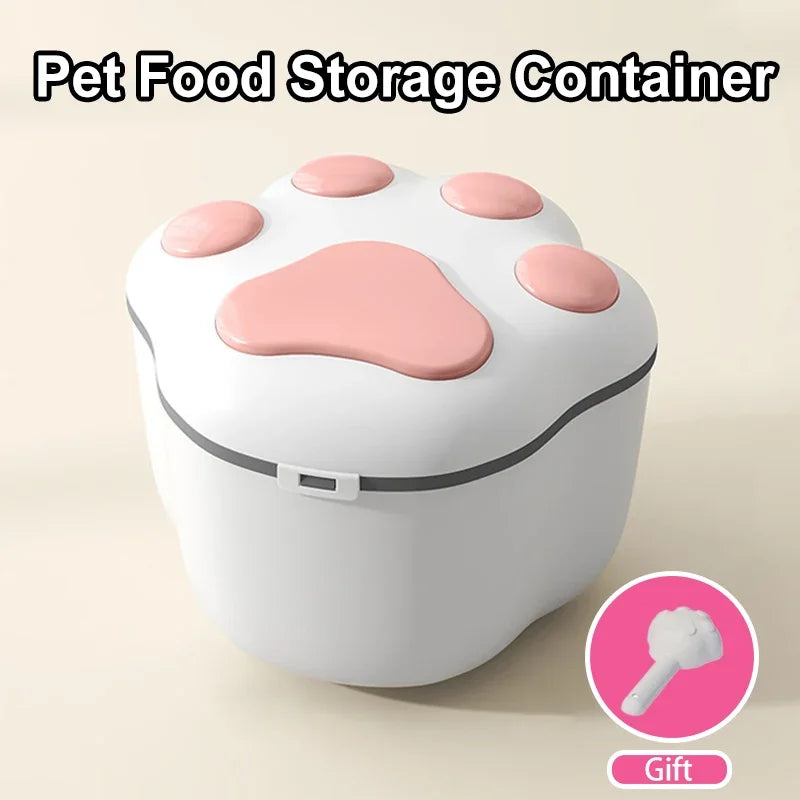 Pet Dog Cat Food Storage Container Moisture-proof Cat Dry Food