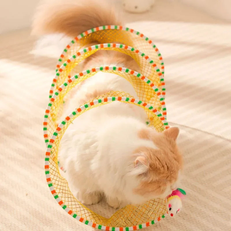 Foldable Cat Kitten Play Tunnel Cat Pets Toys