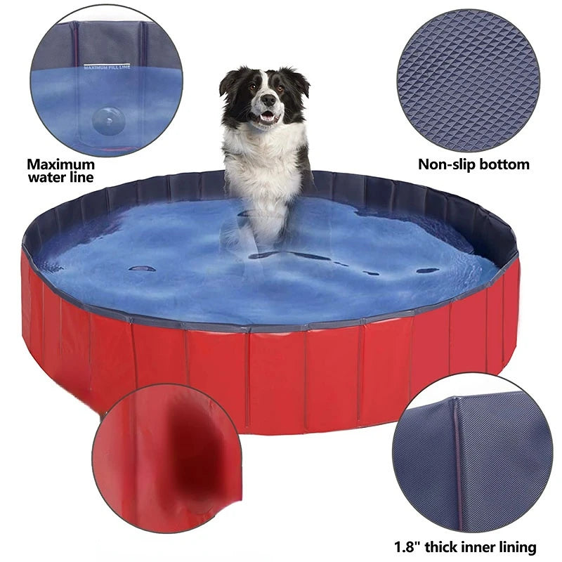 Dog Swimming Bath Pet Foldable Bathtub