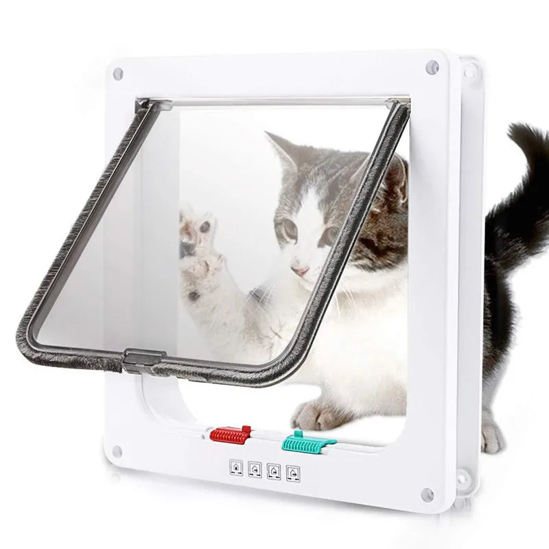 Security Lock Flap Door for Dog Cats Kitten ABS