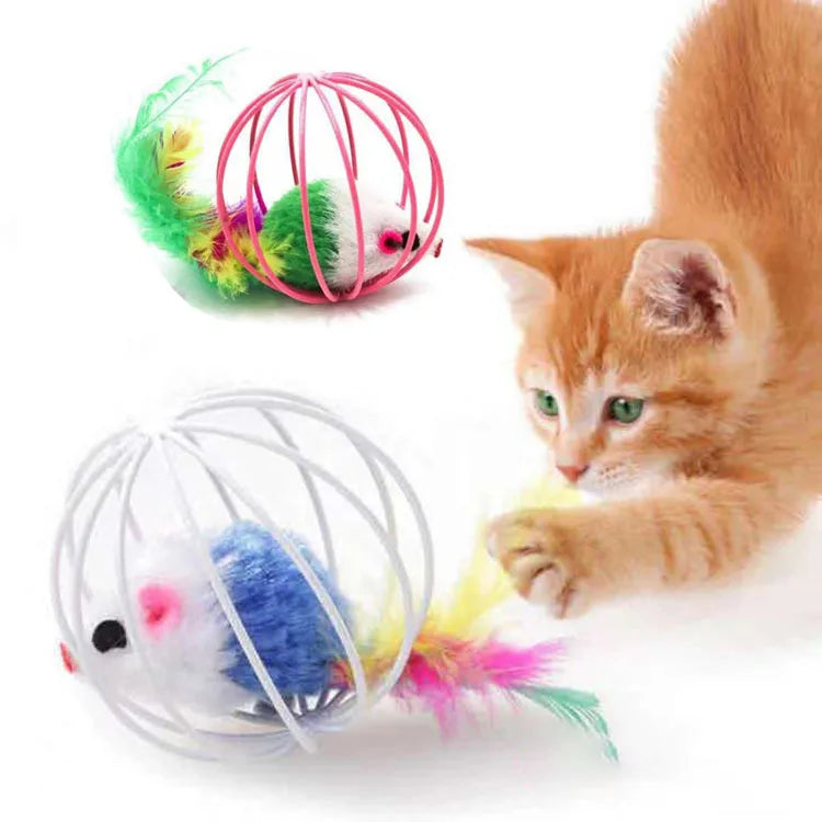 Cat Toys Interactive Mouse Cage Toys
