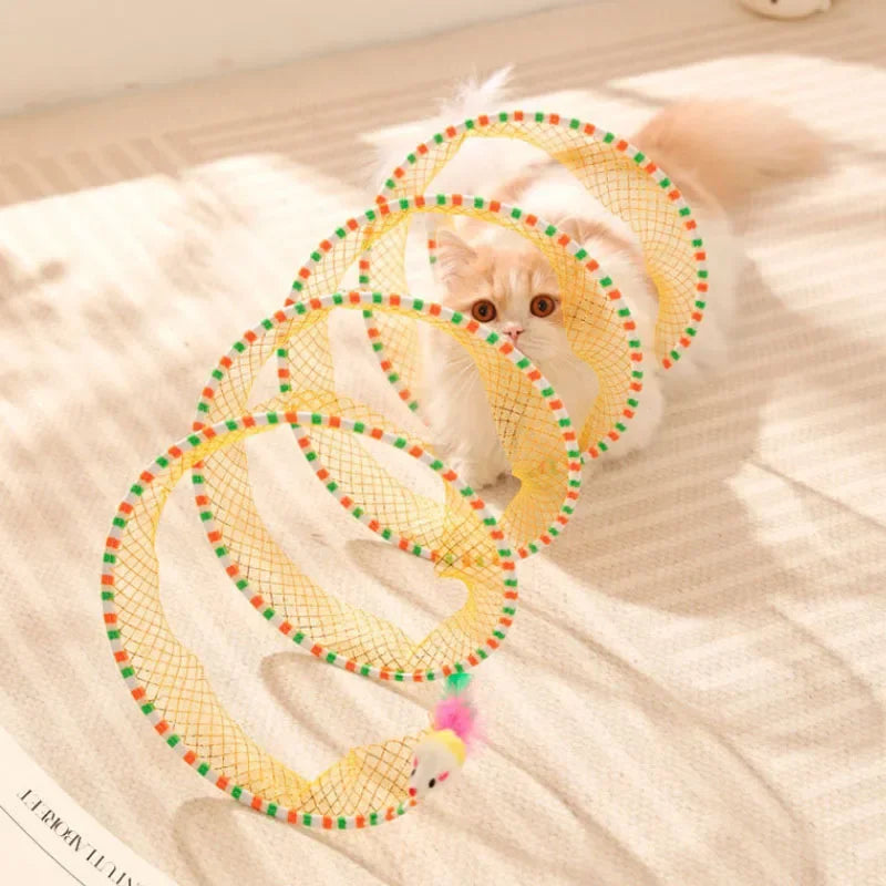 Foldable Cat Kitten Play Tunnel Cat Pets Toys