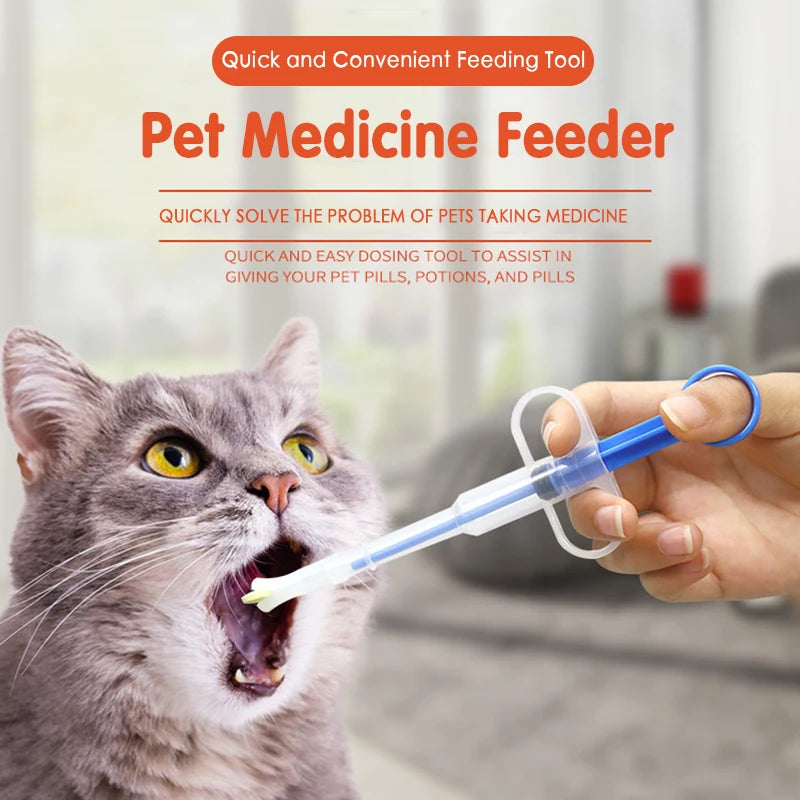 Pet Syringe Tablet Pill Gun Piller Push Dispenser