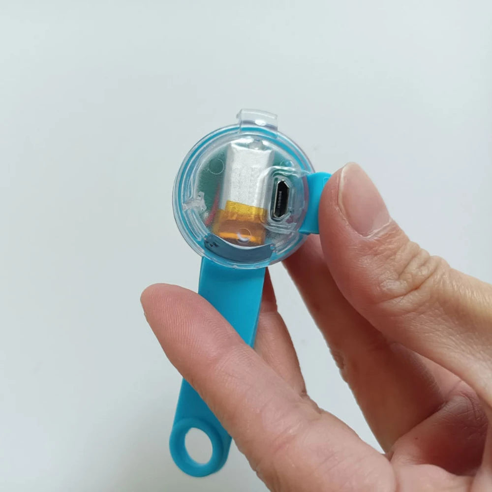 Waterproof LED Pet Dog Cat Collar Pendant Night Safety Luminous Light