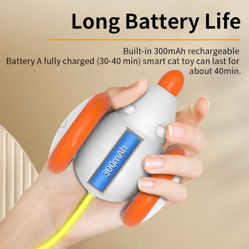 ROJECO Automatic Cat Toys Interactive Pet Smart Mouse