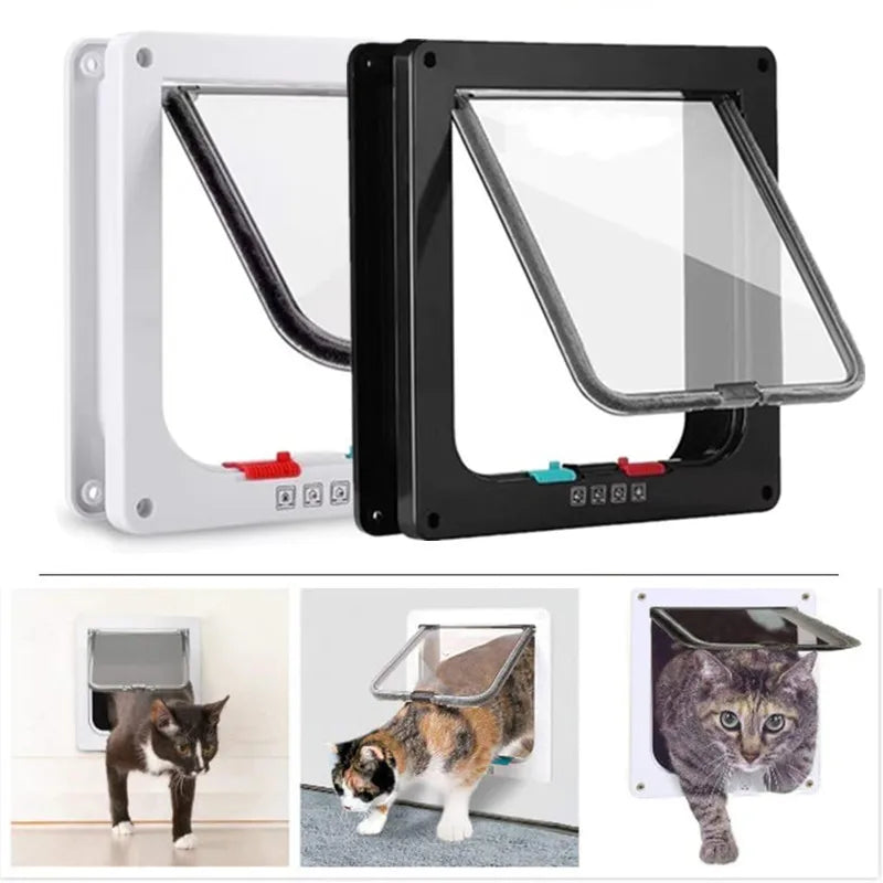 Security Lock Flap Door for Dog Cats Kitten ABS