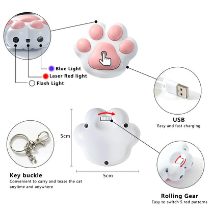 Pet Toys Cat USB Rechargeable Multifunctional Pet Laser