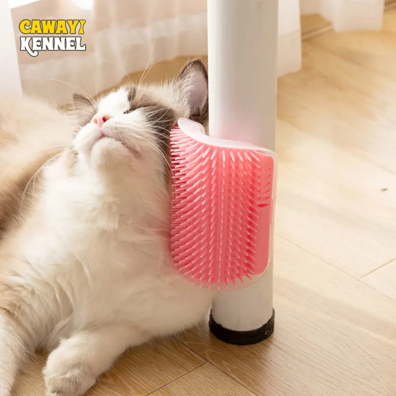 Cats Brush Corner Cat Toys Pet Cat Massage Self Groomer Comb Brush