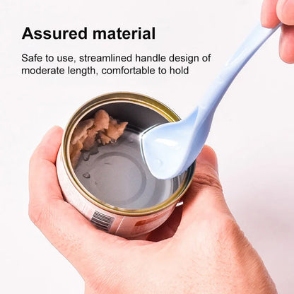 Portable Silicone Dog Cat Canned Lid 2 in 1 Food Sealer Spoon
