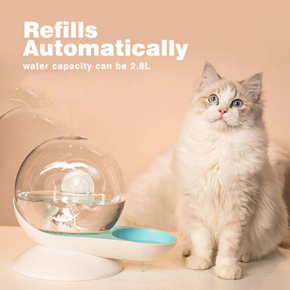 2.8L Cat Puppy Water Fountain Snails Automatic Drinker