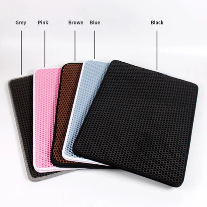 Double Layer EVA Cat Litter Pad Waterproof Non-slip Sand