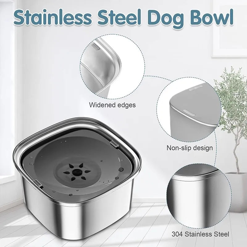Anti-splash Dog Water Food Bowl Non-Wetting Mouth Cats Bowl Dog Accessories
