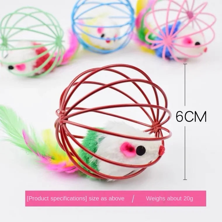 Cat Toys Interactive Mouse Cage Toys