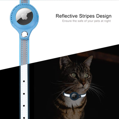 Reflective Pet Collars with Airtag Case collar for Cats