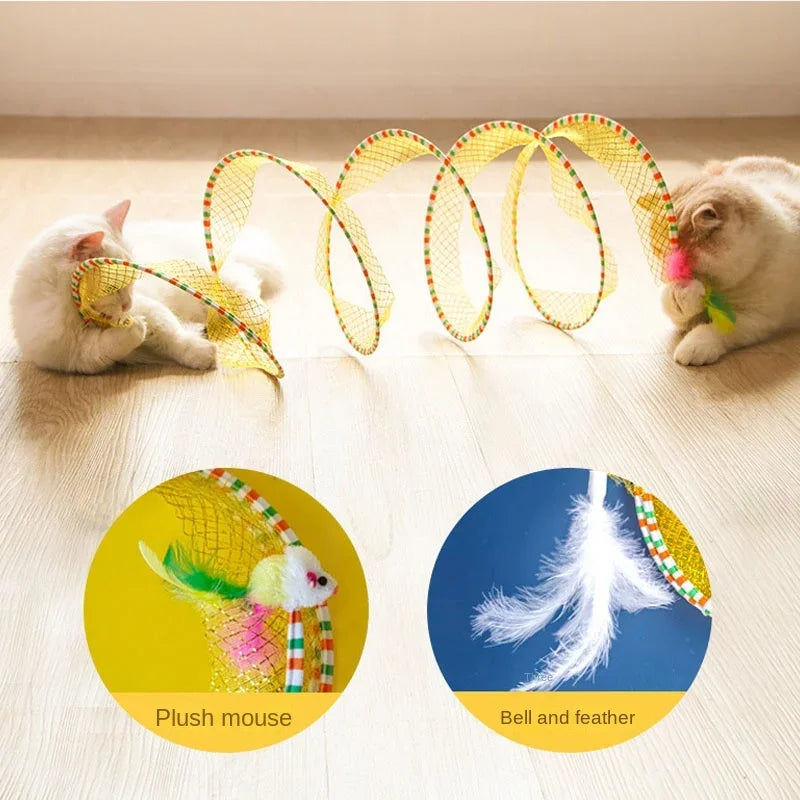 Foldable Cat Kitten Play Tunnel Cat Pets Toys