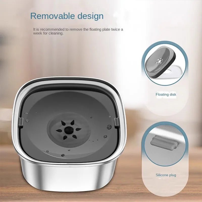 Anti-splash Dog Water Food Bowl Non-Wetting Mouth Cats Bowl Dog Accessories