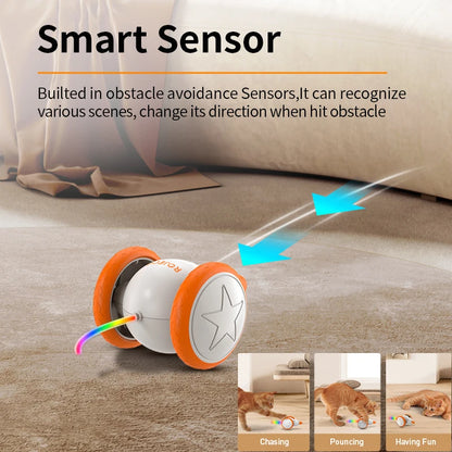 ROJECO Automatic Cat Toys Interactive Pet Smart Mouse