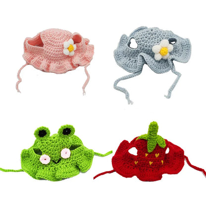 Autumn Winter Cat Hat Elastic Cute Refined Pet Hat