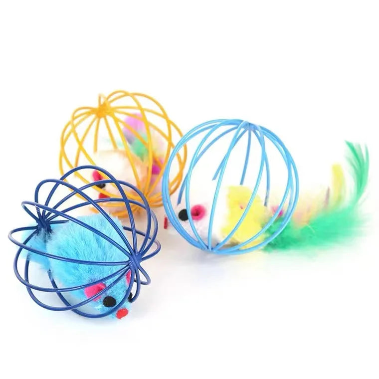 Cat Toys Interactive Mouse Cage Toys
