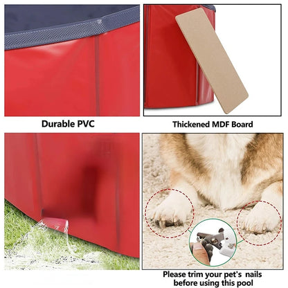 Dog Swimming Bath Pet Foldable Bathtub